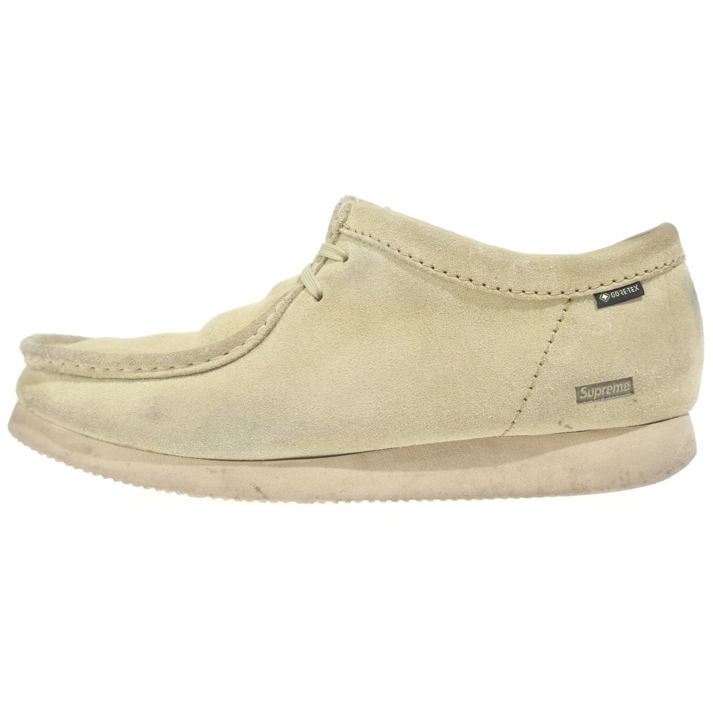 SUPREME(シュプリーム) 19AW ×Clarks Originals GORE-TEX Wallabee vibramソール クラークス ゴアテックス ワラビー スエード ローカットスニーカー ベージュ