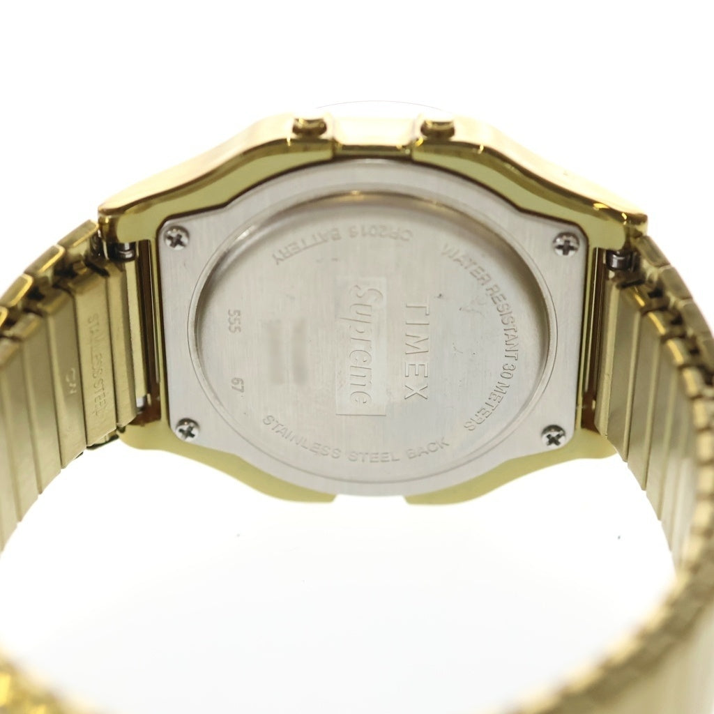 SUPREME(シュプリーム) 19AW ×Timex Digital Watch タイムックス デジタルウォッチ 腕時計 ゴールド