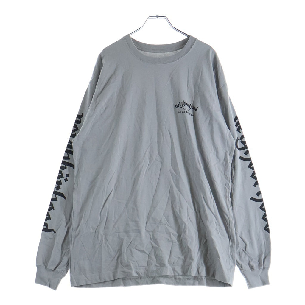 NEIGHBORHOOD(ネイバーフッド) 20AW × MOTORHEAD L/S Tee モーターヘッド グラフィックロゴプリント クルーネック 長袖Tシャツ カットソー グレー