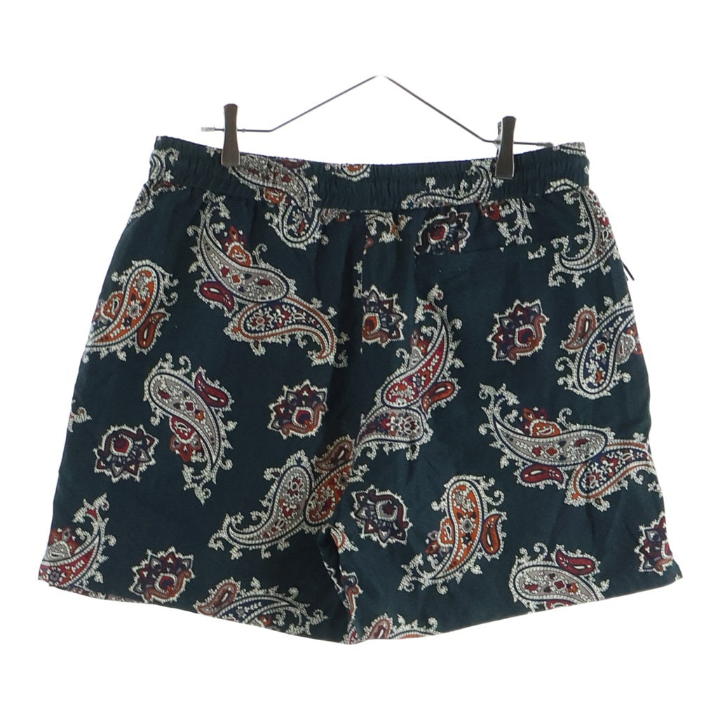 KITH(キス) 21SS Silk Cotton Printed Active Shorts ペイズリー柄 シルクショーツ ハーフパンツ グリーン 21-032-060-0012-2-0