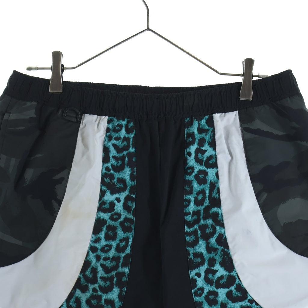 F.C.R.B./F.C.Real Bristol/FCRB(エフシーアールビー/エフシーレアルブリストル) MULTI PATTERN SHORTS マルチパターン ナイロンショーツ ハーフパンツ ブラック/グリーン FCRB-220038