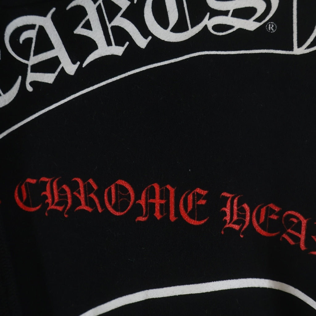 CHROME HEARTS(クロムハーツ) STENCIL HOODIE ステンシルプリント プルオーバーパーカー フーディー ブラック