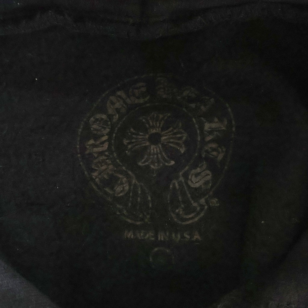 CHROME HEARTS(クロムハーツ) STENCIL HOODIE ステンシルプリント プルオーバーパーカー フーディー ブラック