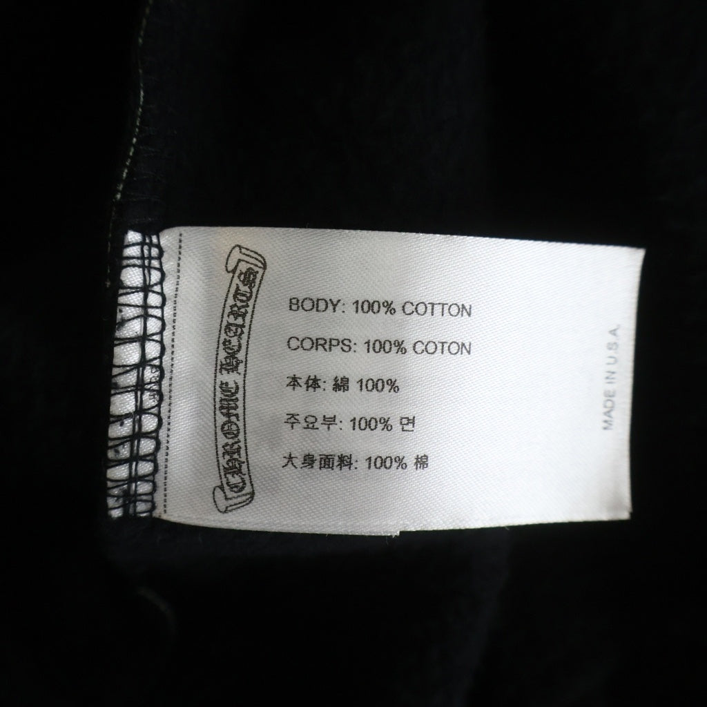 CHROME HEARTS(クロムハーツ) STENCIL HOODIE ステンシルプリント プルオーバーパーカー フーディー ブラック