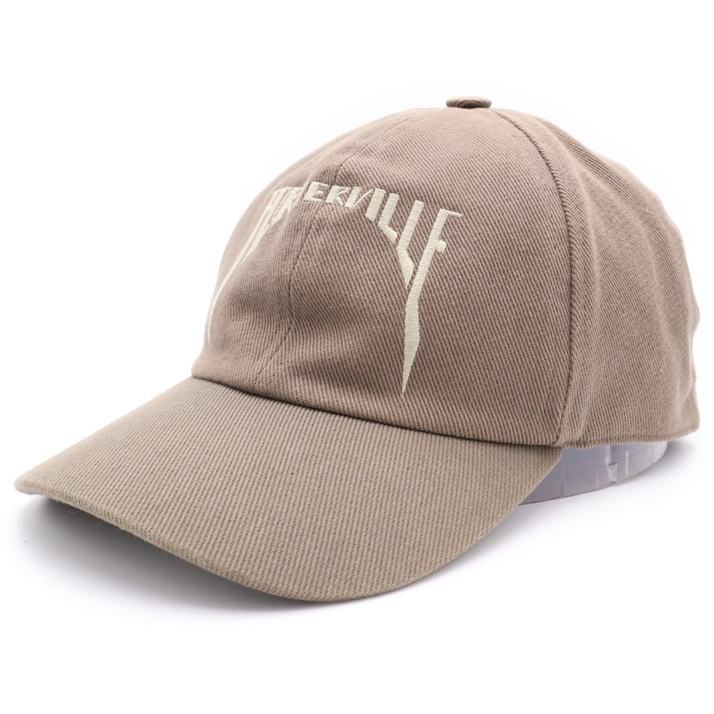 Rick Owens(リックオウエンス) 24AW BASEBALL CAP フロントロゴエンブロイダリー ベースボールキャップ 帽子 ベージュ DA02D2478-DOEM6