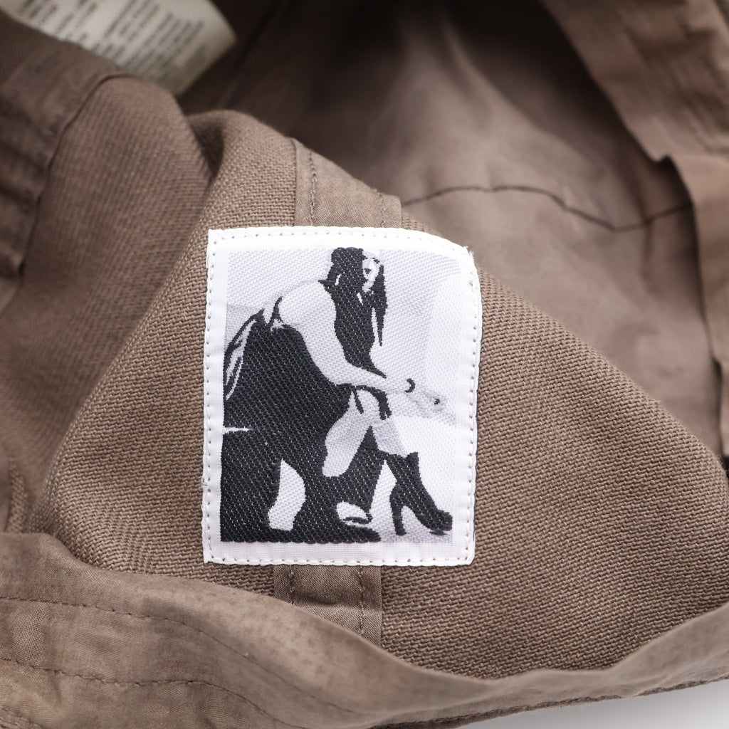 Rick Owens(リックオウエンス) 24AW BASEBALL CAP フロントロゴエンブロイダリー ベースボールキャップ 帽子 ベージュ DA02D2478-DOEM6