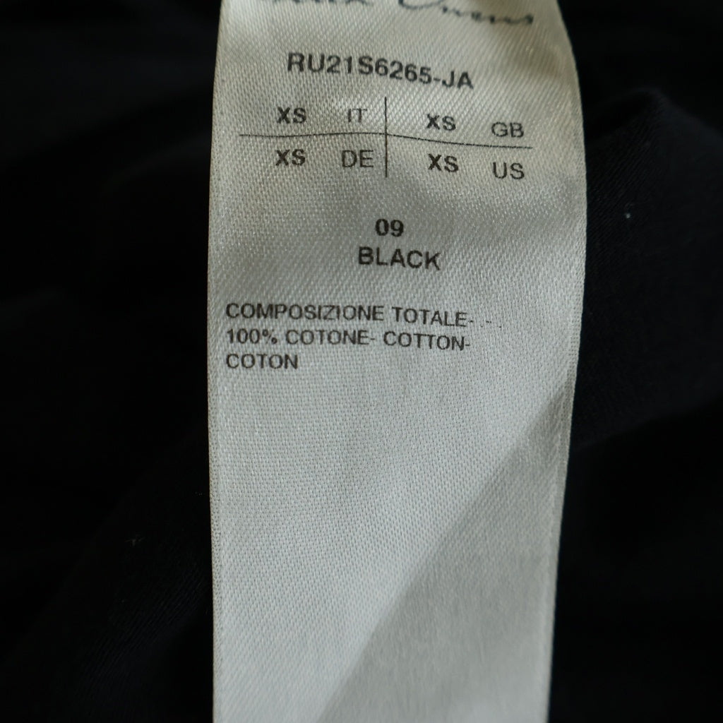 Rick Owens(リックオウエンス) Level クルーネック 半袖Tシャツ カットソー ブラック RU21S6265-JA