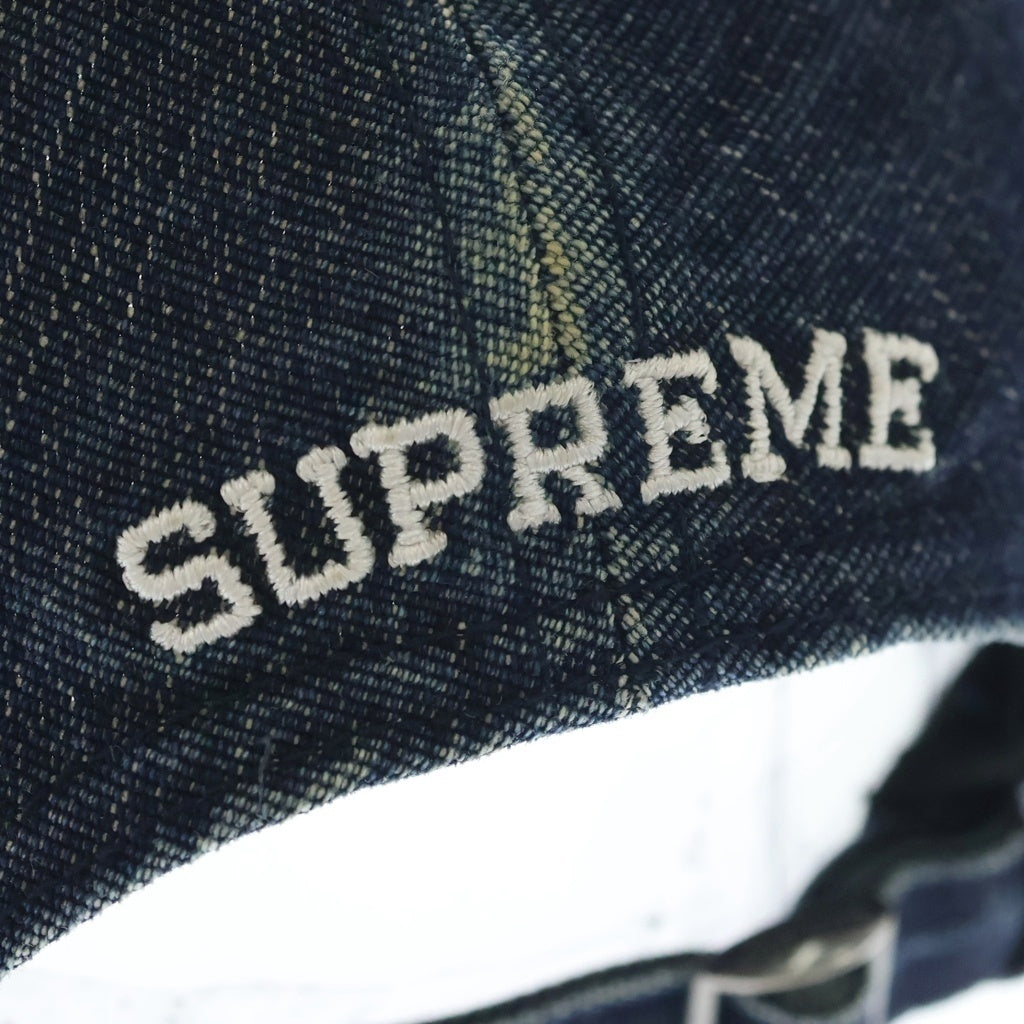 SUPREME(シュプリーム) 25SS Cordura Denim S Logo 6-Panel コーデュラ デニム Sロゴ 6パネル ベースボールキャップ インディゴ