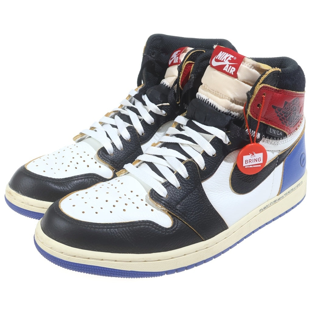 NIKE(ナイキ) ×Fragment Design ×UNION AIR JORDAN 1 HIGH OG フラグメントデザイン ユニオン エアジョーダン1 ハイカットスニーカー マルチ US10/28cm IO7847-002