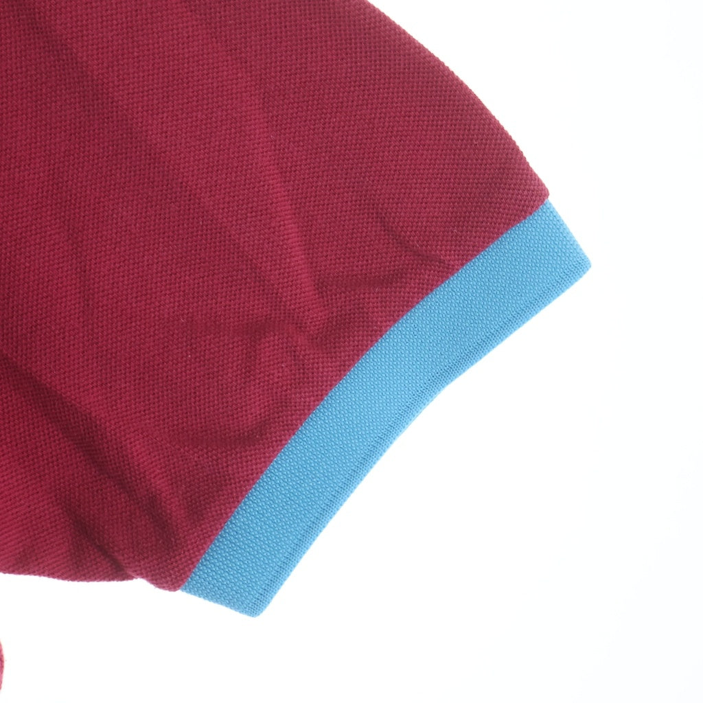 FRED PERRY(フレッドペリー) ×COMME des GARCONS コムデギャルソン CDGロゴ刺繍 半袖ポロシャツ レッド S16300