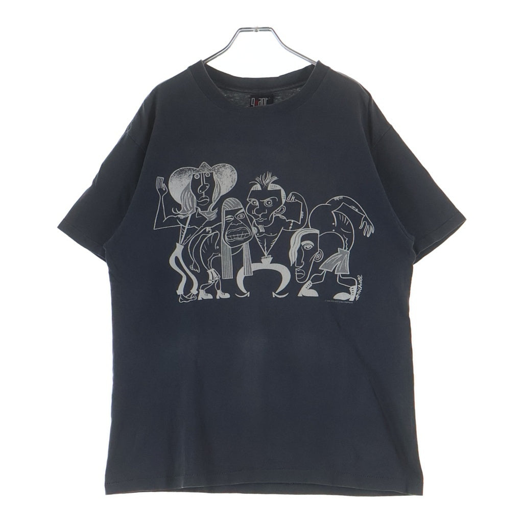 VINTAGE(ヴィンテージ) 90s RED HOT CHILI PEPPERS PICASSO GRAPHIC レッドホットチリペッパーズ ピカソグラフィック 両面プリント 半袖Tシャツ カットソー ブラック