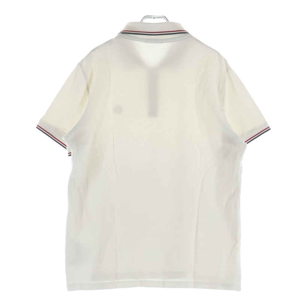 MONCLER(モンクレール) 17SS MAGLIA POLO MANICA ロゴパッチ コットン 半袖 ポロシャツ ホワイト C10918345600 84556