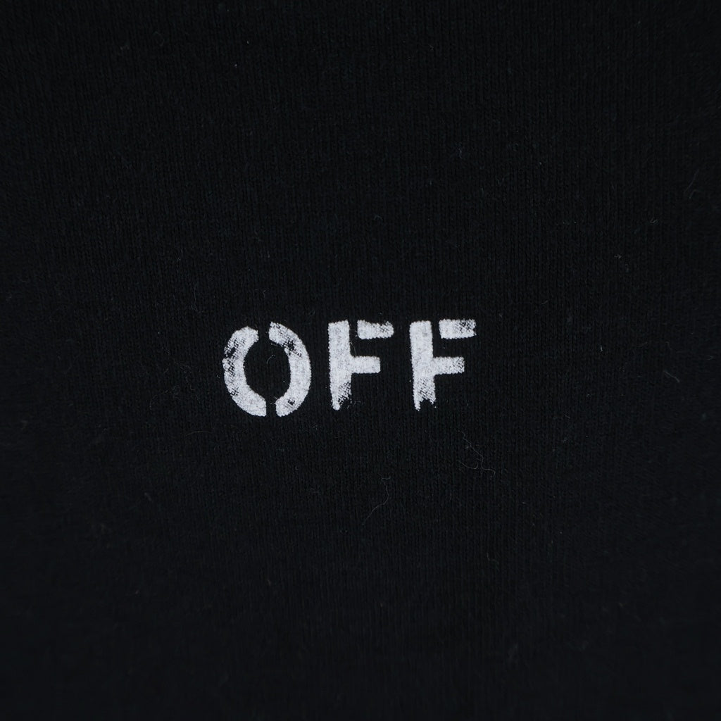 OFF-WHITE(オフホワイト) バックアロー 両面プリント 半袖Tシャツ カットソー ブラック OMAA027E20JER006