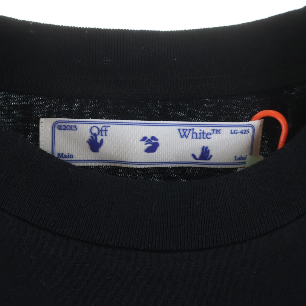 OFF-WHITE(オフホワイト) バックアロー 両面プリント 半袖Tシャツ カットソー ブラック OMAA027E20JER006