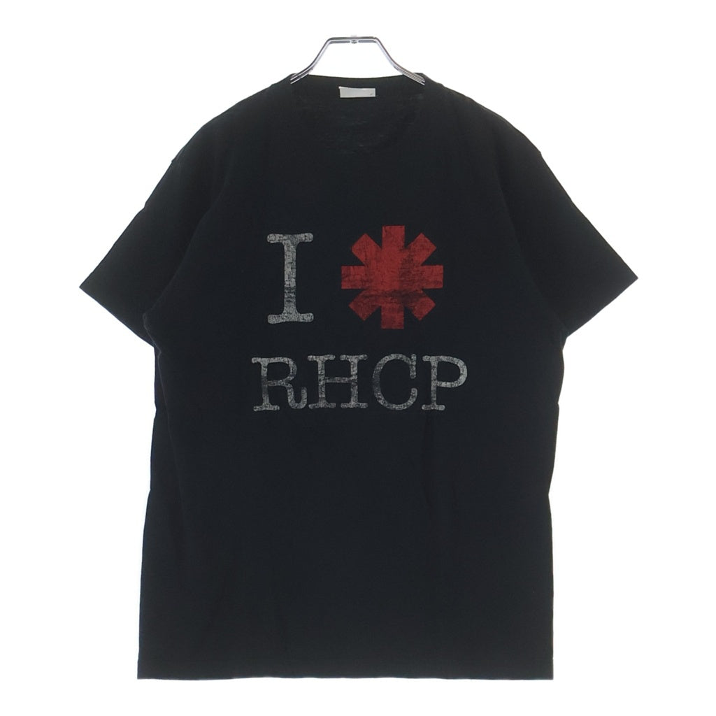VINTAGE(ヴィンテージ) 00s RED HOT CHILI PEPPERS I LOVE RHCP フロントプリント 半袖Tシャツ カットソー ブラック