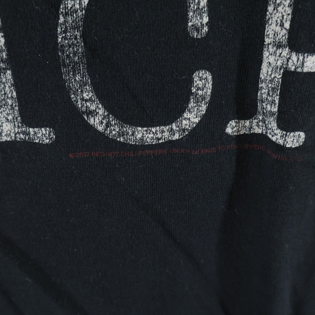 VINTAGE(ヴィンテージ) 00s RED HOT CHILI PEPPERS I LOVE RHCP フロントプリント 半袖Tシャツ カットソー ブラック