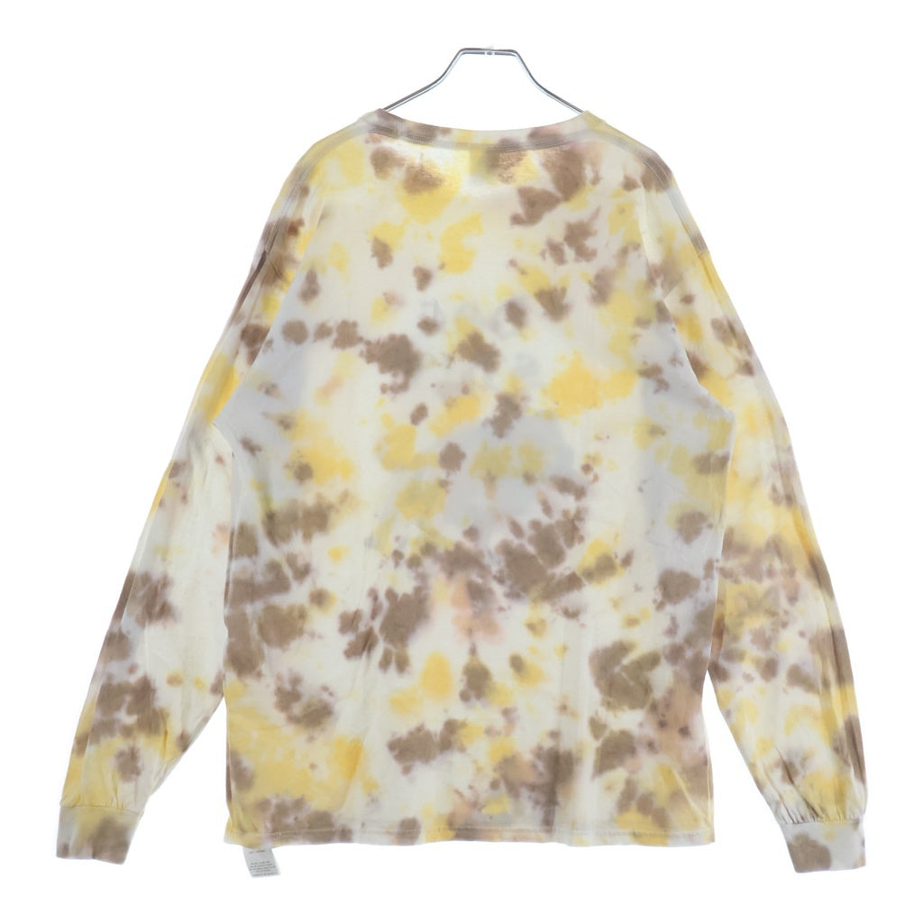NO BRAND(ノーブランド) exodus brand(エクソダスブランド) DOGSHIT TIE DYE LONGSLEEVE T SHIRT ドッグシット フロントプリント タイダイ 長袖 Tシャツ カットソー マルチ