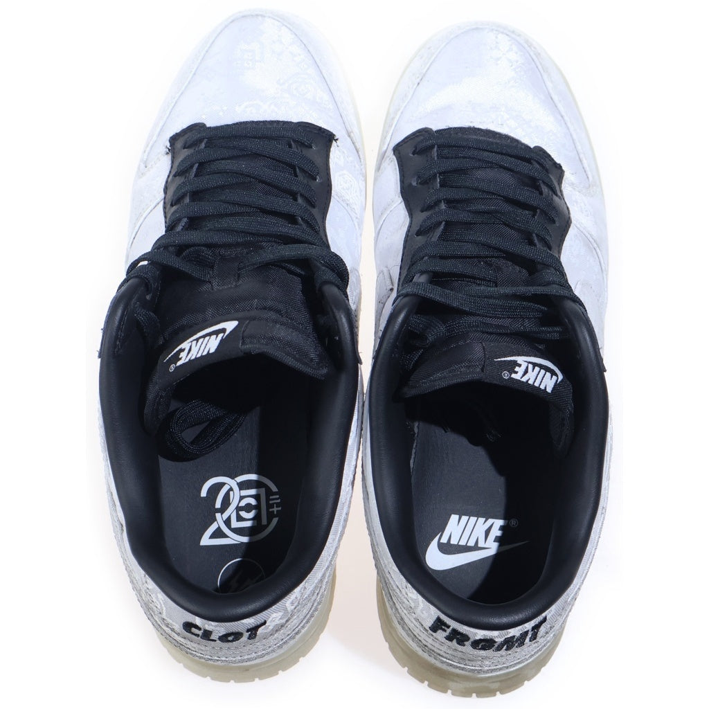 NIKE(ナイキ) ×CLOT ×FRAGMENT DESIGN DUNK LOW SP ダンク ローカットスニーカー ホワイト US10/28cm FN0315-110