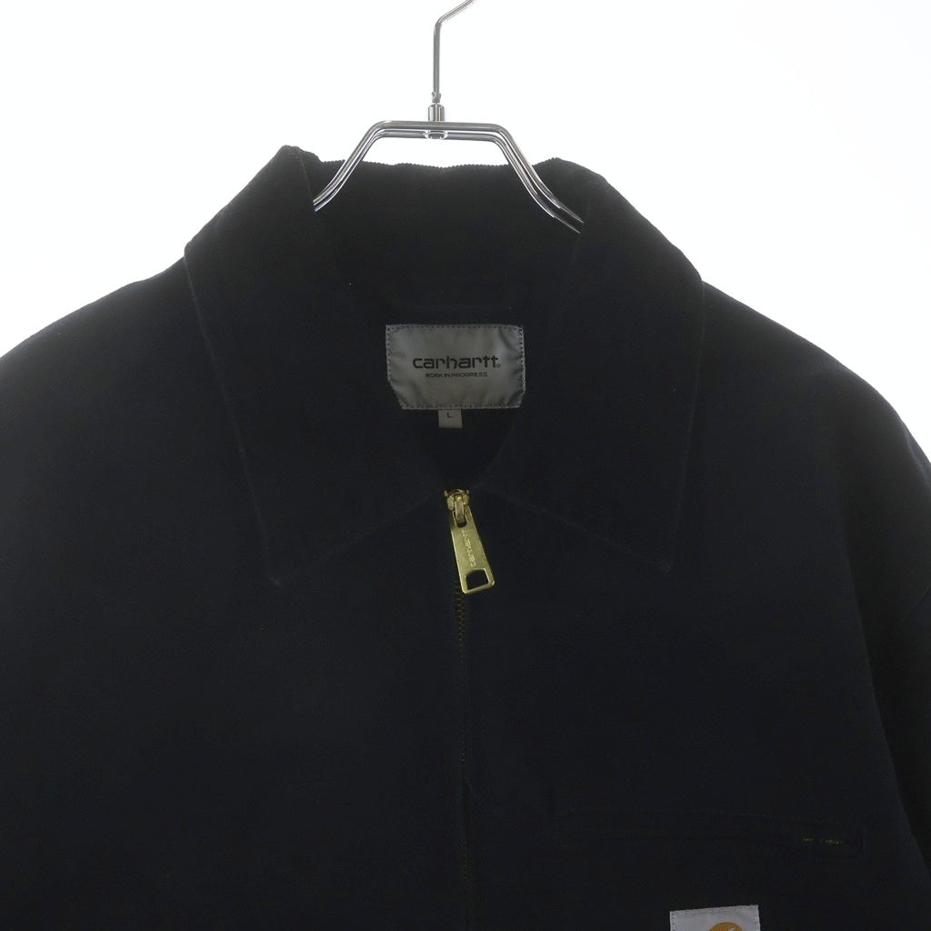 CARHARTT(カーハート) DUCK DETROIT JACKET デトロイトジャケット コーデュロイ切替ジャケット ブラック