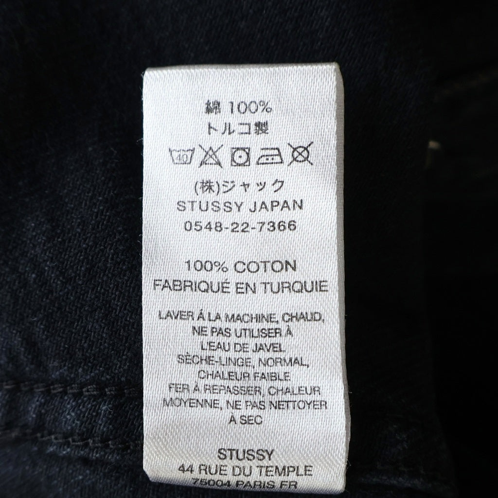STUSSY(ステューシー) Boxy Western Denim Shirt ボクシーウエスタンデニム 長袖シャツ ブラック