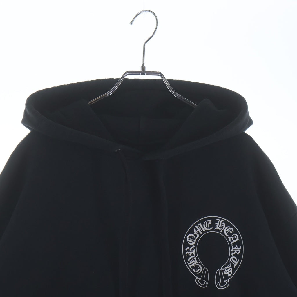 CHROME HEARTS(クロムハーツ) ×MATTY BOY Chomper Horseshoe Hoodie ×マッティボーイ チョンパー ホースシューフーディ プルオーバースウェットパーカー ブラック
