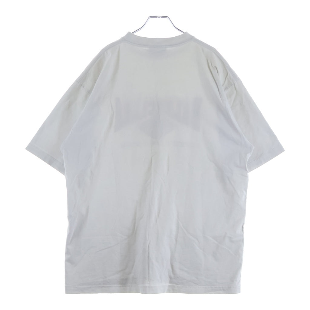 BALENCIAGA(バレンシアガ) 22SS Authentic Tee フロントロゴ エンブロイダリー クルーネック 半袖Tシャツ カットソー グレー 641675 TMVA9