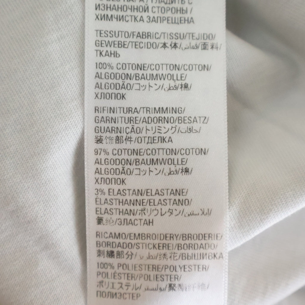 BALENCIAGA(バレンシアガ) 22SS Authentic Tee フロントロゴ エンブロイダリー クルーネック 半袖Tシャツ カットソー グレー 641675 TMVA9
