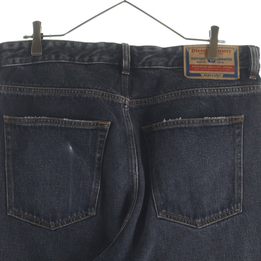 DIESEL(ディーゼル) Relaxed Jeans D-Rise A06371 リラックス Dライズ ダメージ加工 ウォッシュドワイドデニムパンツ ジーンズ インディゴ