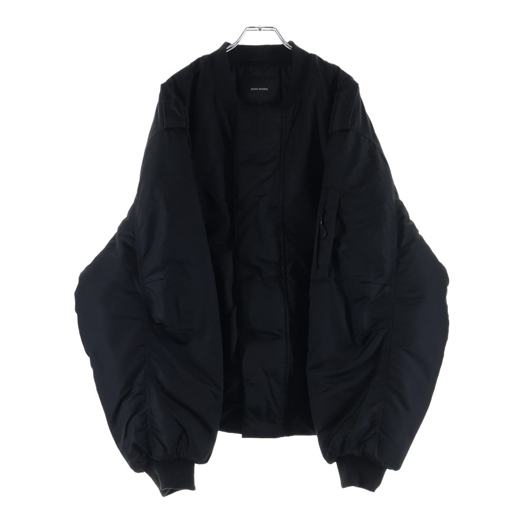 entire studios(エンタイア スタジオ) V-22 Bomber Jacket 裏地キルティング ボンバージャケット ブラック