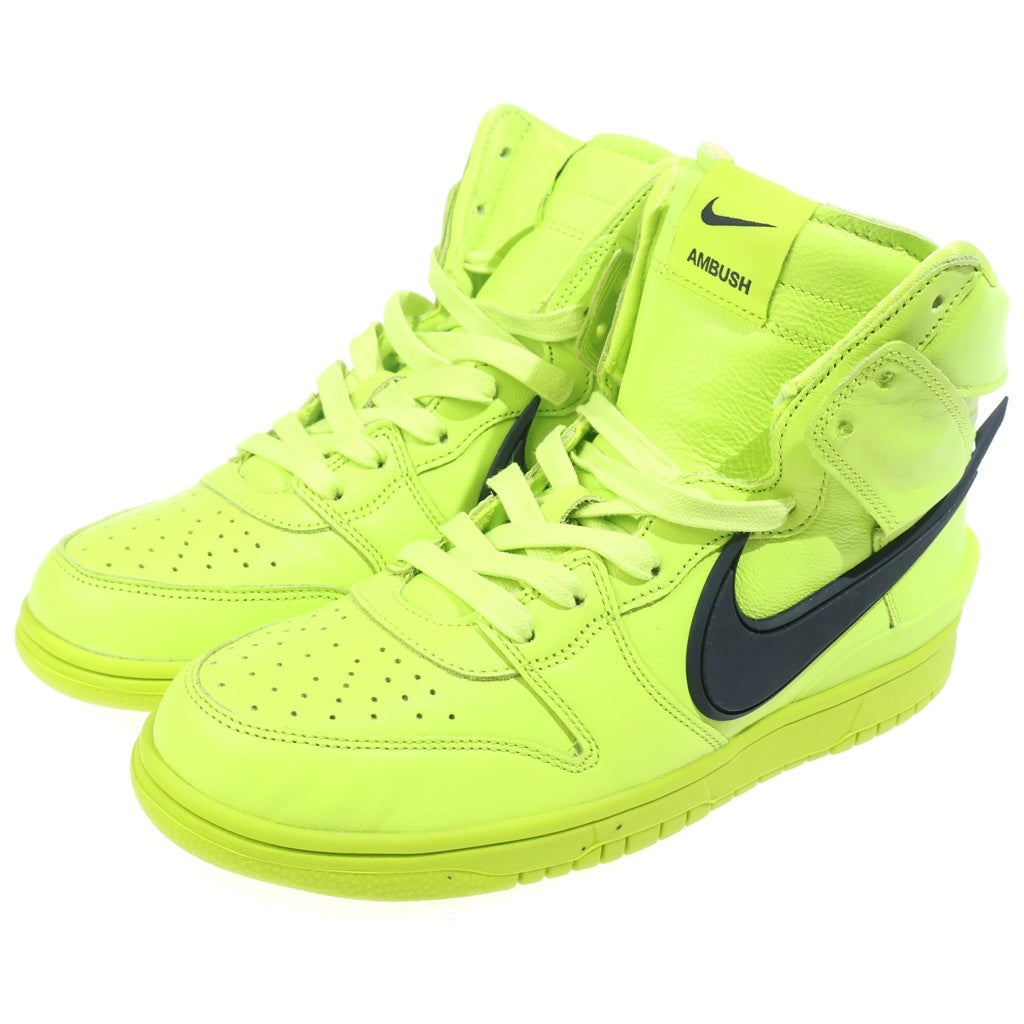 NIKE(ナイキ) ×AMBUSH DUNK HIGH FLASH LIME アンブッシュ ダンク フラッシュライム ハイカットスニーカー ライムグリーン US8/26cm CU7544-300