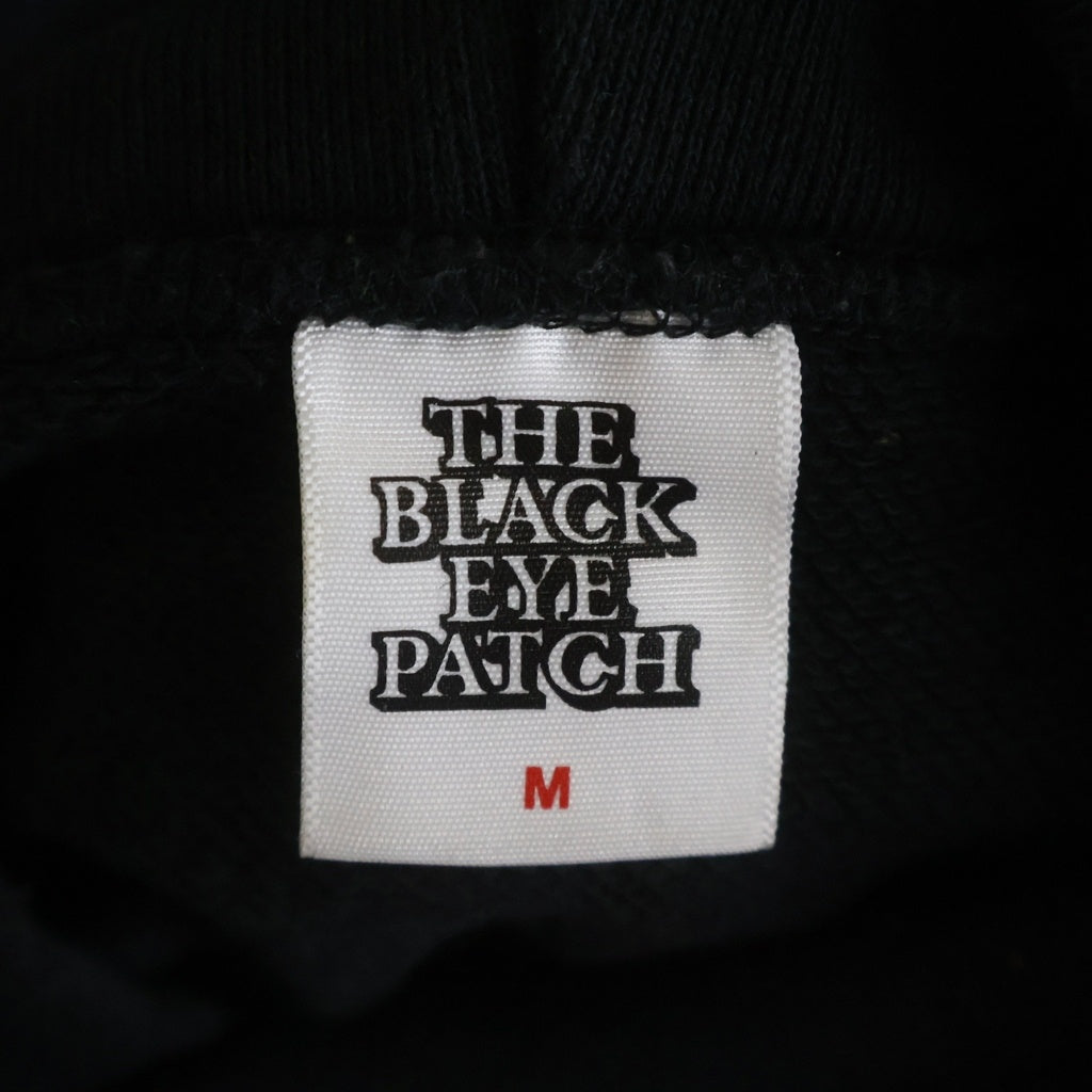 THE BLACK EYE PATCH(ブラックアイパッチ) Label Pack Print Hoodie ラベルパック ロゴプリント フーデッド パーカー ブラック
