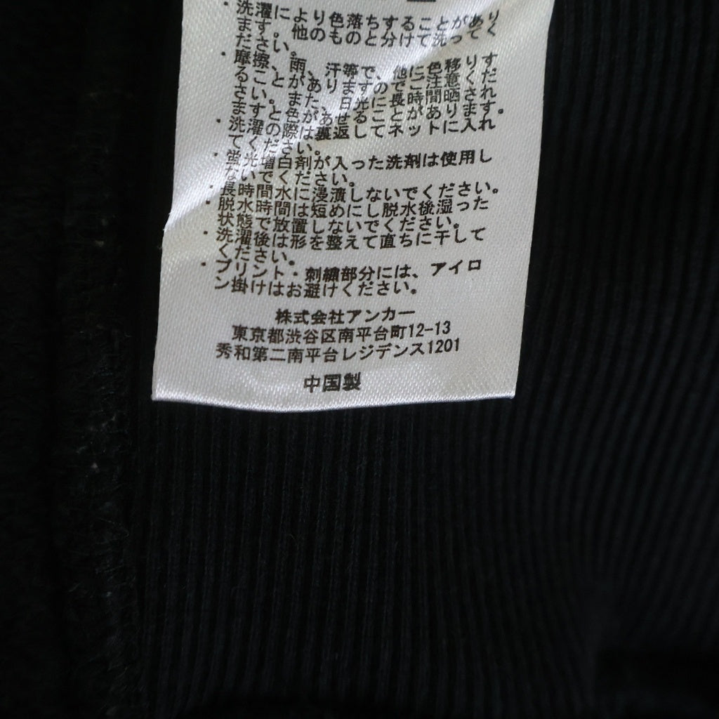 THE BLACK EYE PATCH(ブラックアイパッチ) Label Pack Print Hoodie ラベルパック ロゴプリント フーデッド パーカー ブラック