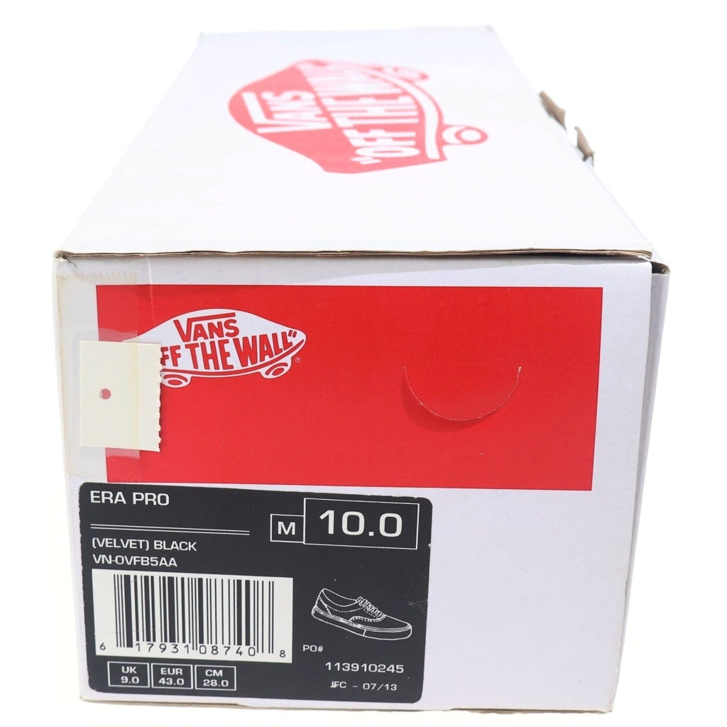 SUPREME(シュプリーム) 13AW ×VANS Era Pro Velvet Stars エラ プロ ベルベット スターズ ローカットスニーカー ブラック US10/28cm VN-0VFB5AA