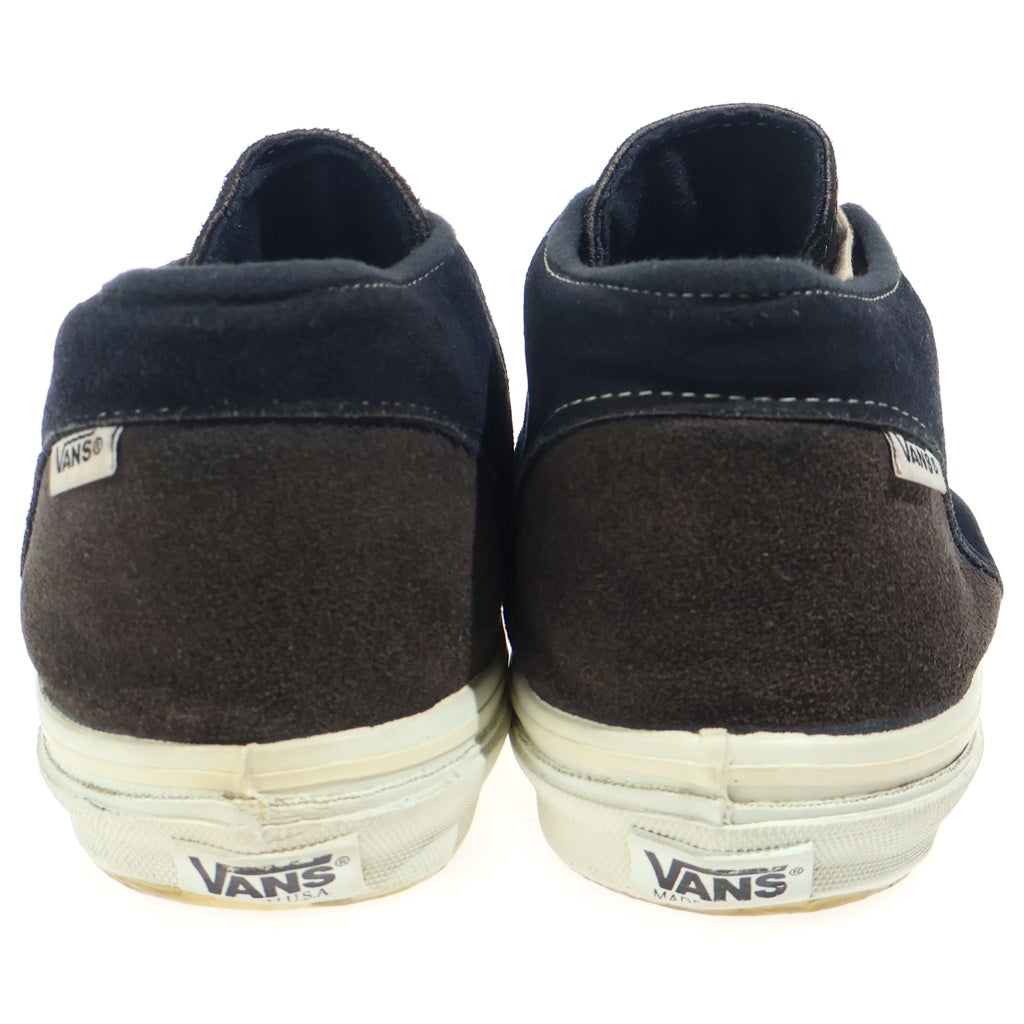 VANS(ヴァンズ) 90s TURF USA製 ターフ スエードレザー ミッドカットスニーカー ブラック/ブラウン US9.5/27.5cm