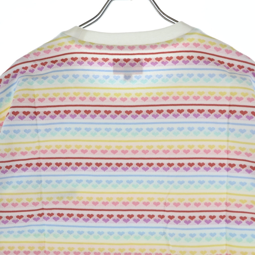 SUPREME(シュプリーム) 22SS Hearts Jacquard S/S Top ハート 総柄 半袖Tシャツ カットソー マルチ