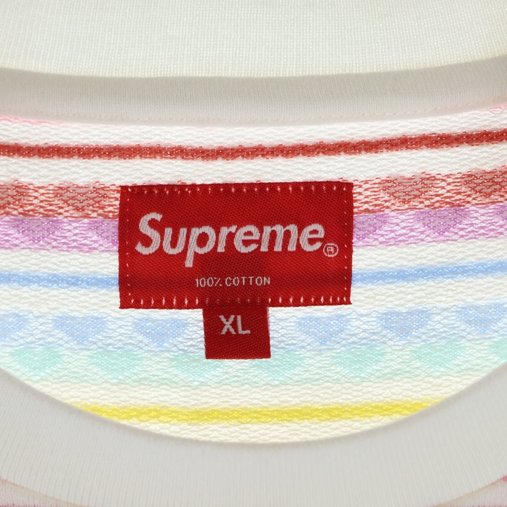 SUPREME(シュプリーム) 22SS Hearts Jacquard S/S Top ハート 総柄 半袖Tシャツ カットソー マルチ