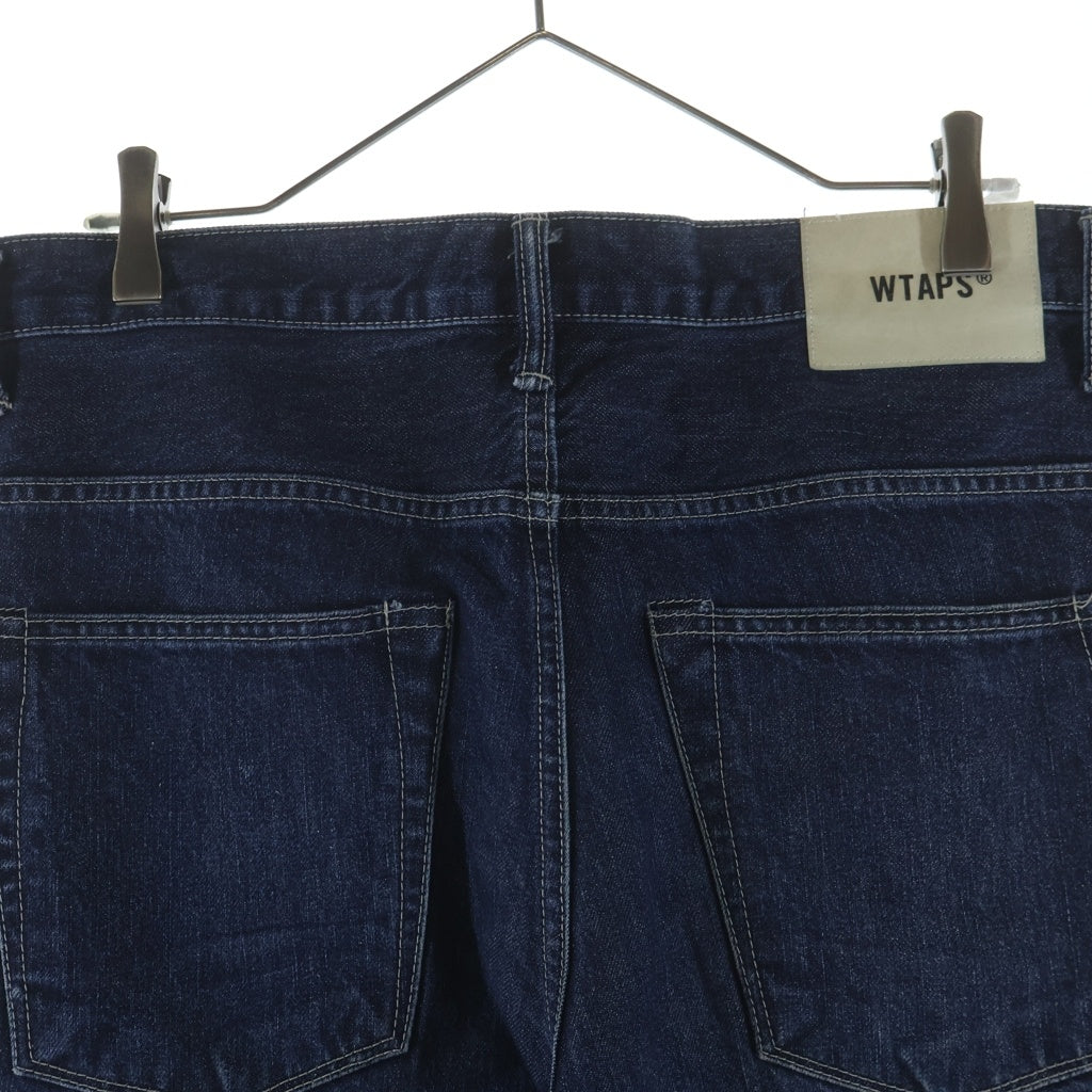WTAPS(ダブルタップス) 19SS BAGGY WASHED TROUSERS DENIM バギーウォッシュドトラウザーズデニムパンツ インディゴ 191TQDT-PTM01