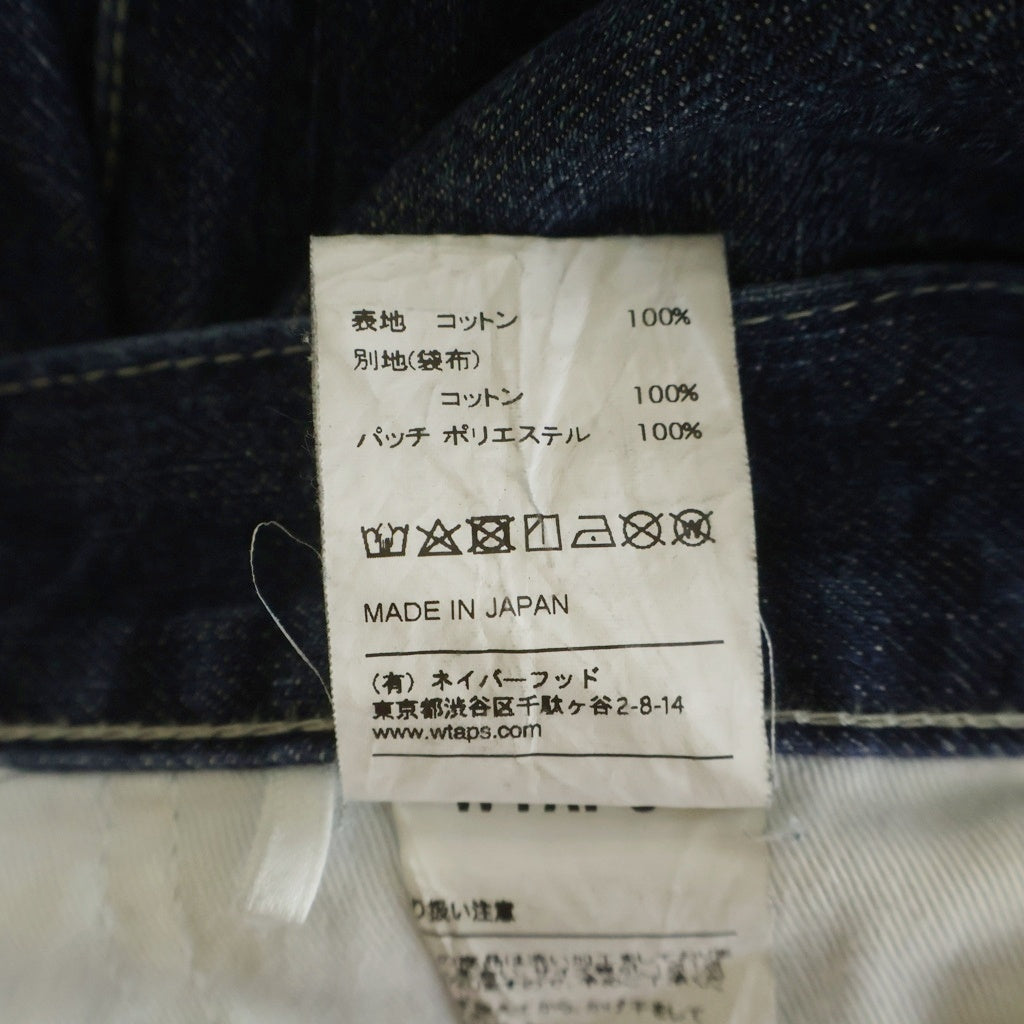 WTAPS(ダブルタップス) 19SS BAGGY WASHED TROUSERS DENIM バギーウォッシュドトラウザーズデニムパンツ インディゴ 191TQDT-PTM01