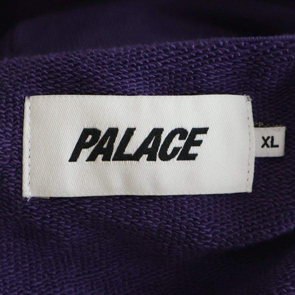 Palace Skateboards(パレススケートボーズ) 20AW P-Flames Hood フロント フレイムロゴ刺繍 プルオーバーパーカー フーディー パープル