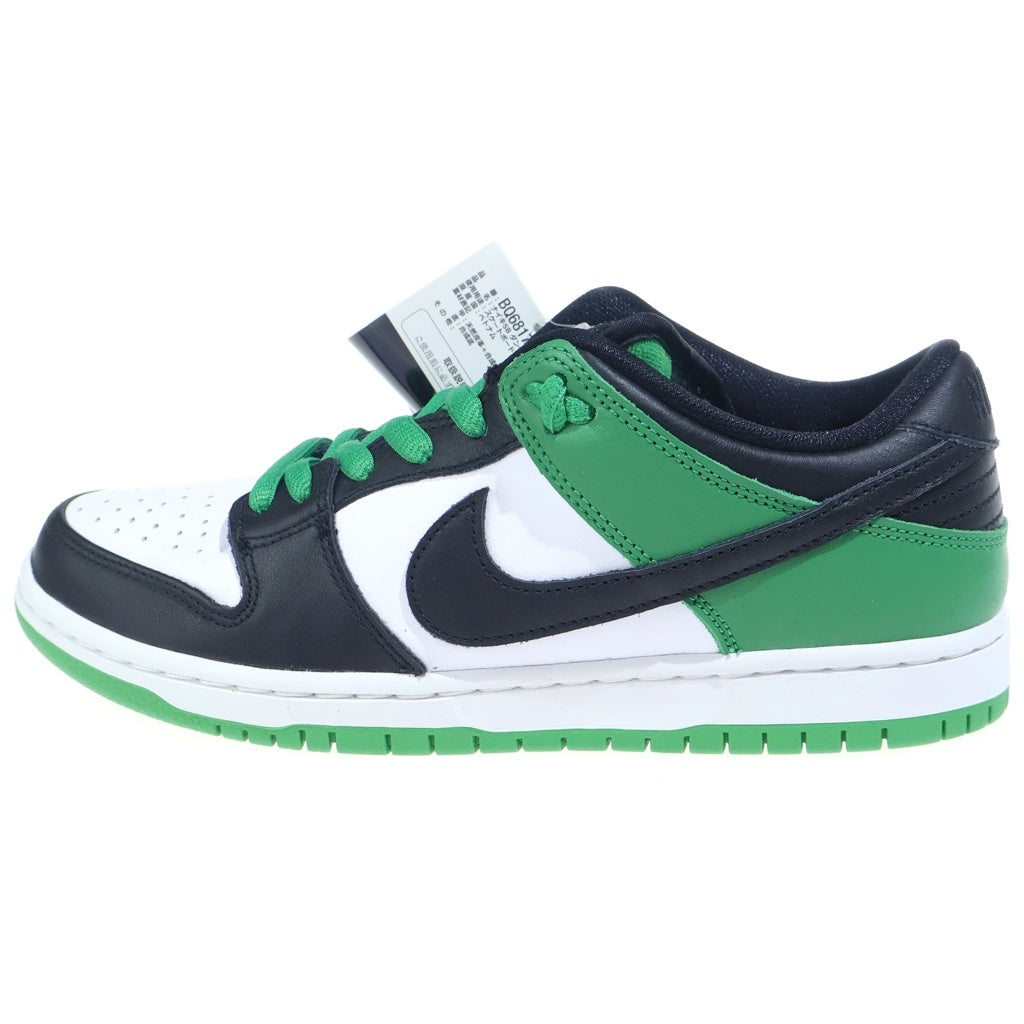 NIKE(ナイキ) DUNK LOW PRO BLACK AND CLASSIC GREEN ダンク ブラックアンドクラシックグリーン ローカットスニーカー ホワイト/グリーン US8/26cm BQ6817-302