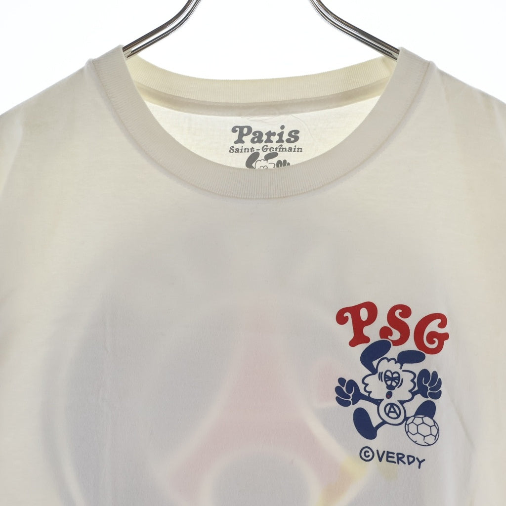 VERDY(ベルディ) ×PARIS SAINT GERMAIN 2023 PSG JAPAN TOUR TEE パリサンジェルマン 2023 ジャパンツアー 両面プリント 半袖Tシャツ カットソー ホワイト