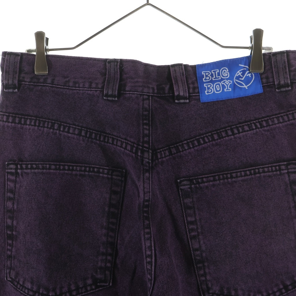 POLAR SKATE CO(ポーラー) Big Boy Denim ビッグボーイ ロゴ刺繍 デニム ジーンズ パンツ パープル