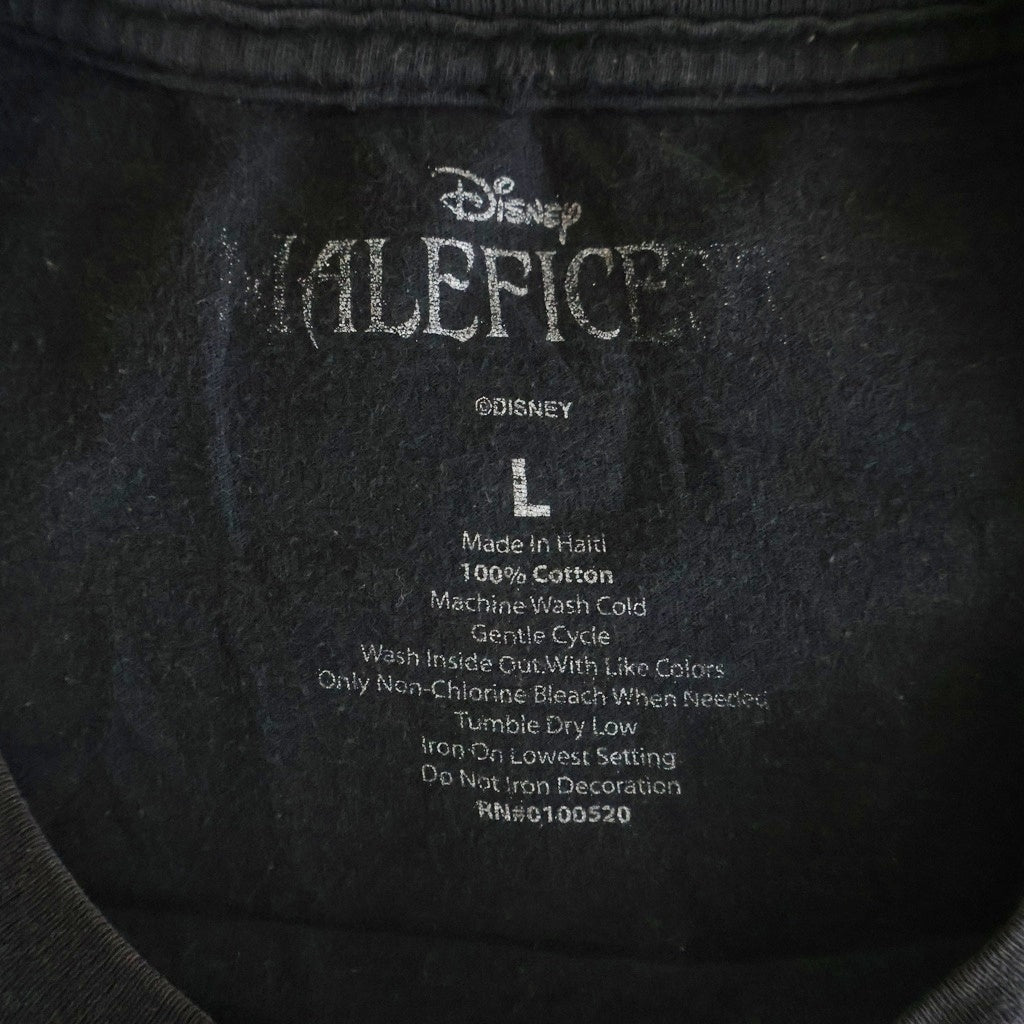 VINTAGE(ヴィンテージ) 00s DISNEY Maleficent Print Tee マレフィセント グラフィック プリント クルーネック半袖Tシャツ カットソー ブラック