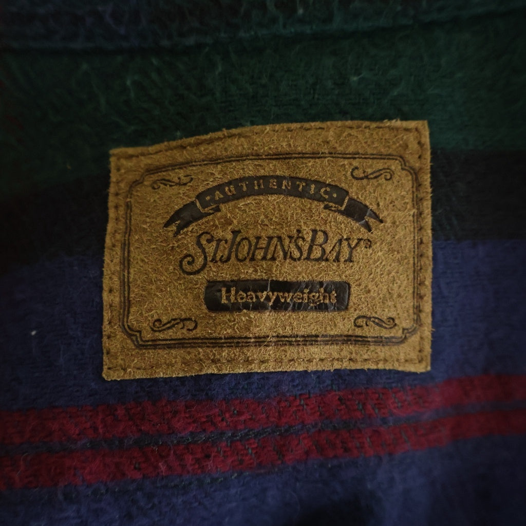 VINTAGE(ヴィンテージ) St.John's Bay(セントジョンズベイ) 90s チェック総柄 フランネル長袖シャツ マルチ