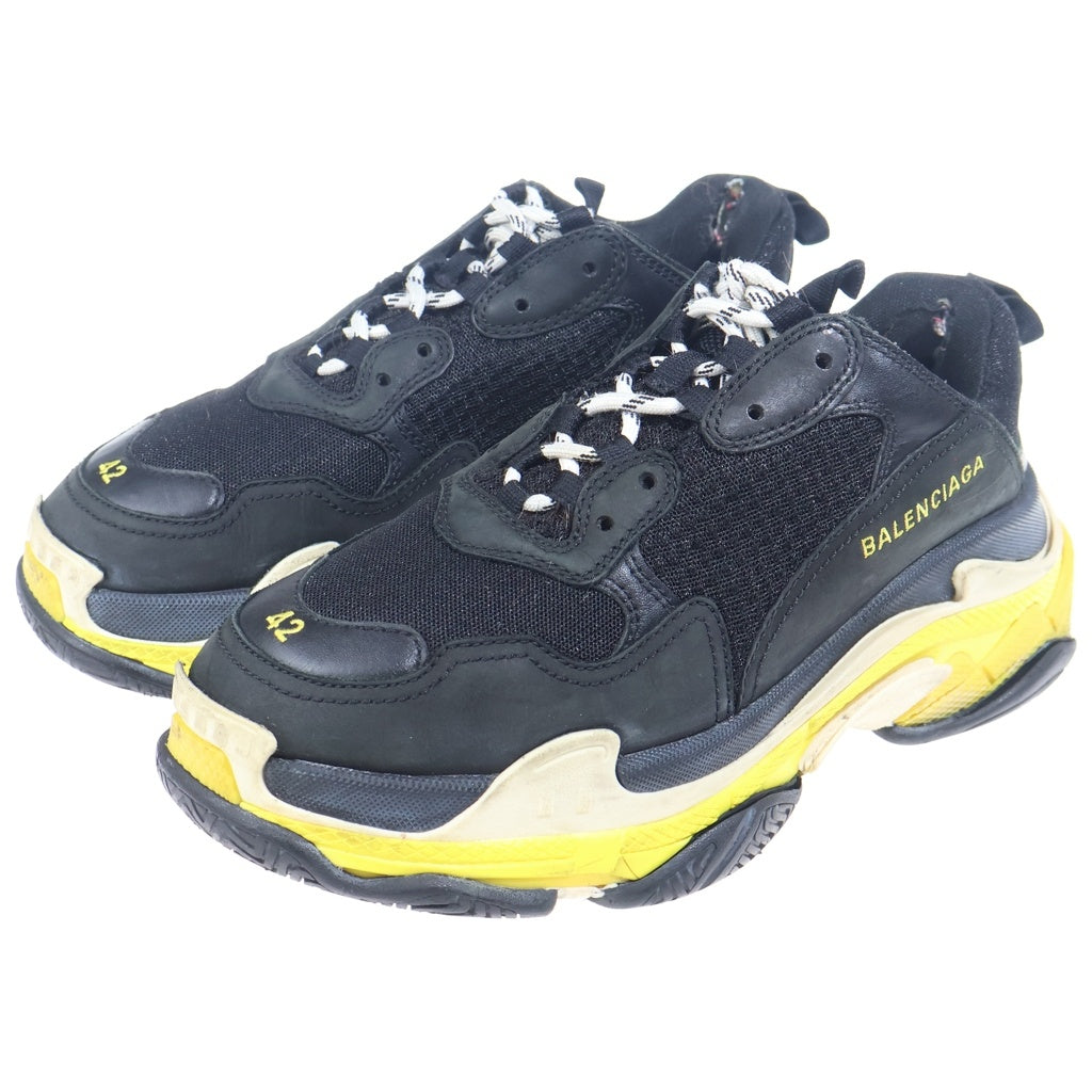 BALENCIAGA(バレンシアガ) TRIPLE S トリプルエス ローカットスニーカー ダッドスニーカー ブラック/イエロー 534162