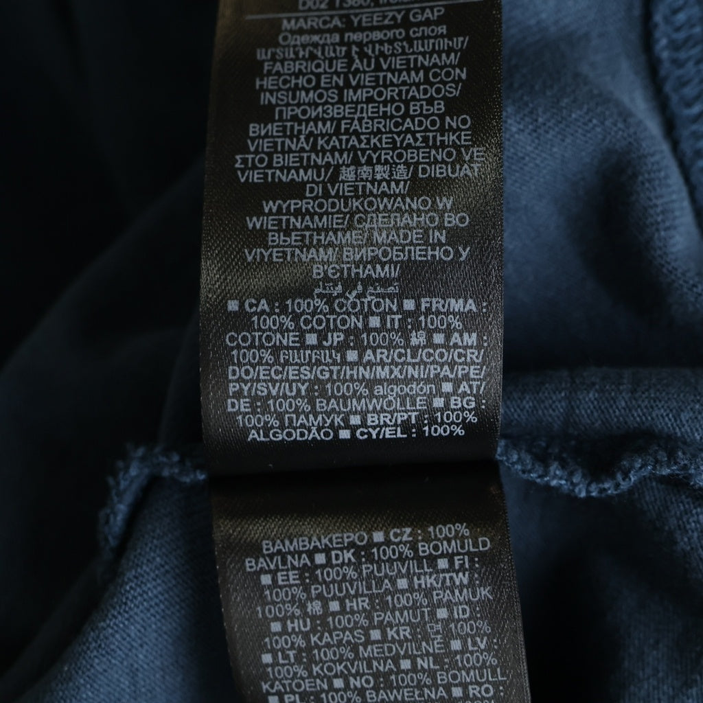 Yeezy Gap Engineered by Balenciaga(イージー ギャップ エンジニアードバイ バレンシアガ) Dove Longsleeve Tee ドーヴ 両面プリント 長袖Tシャツ カットソー ネイビー