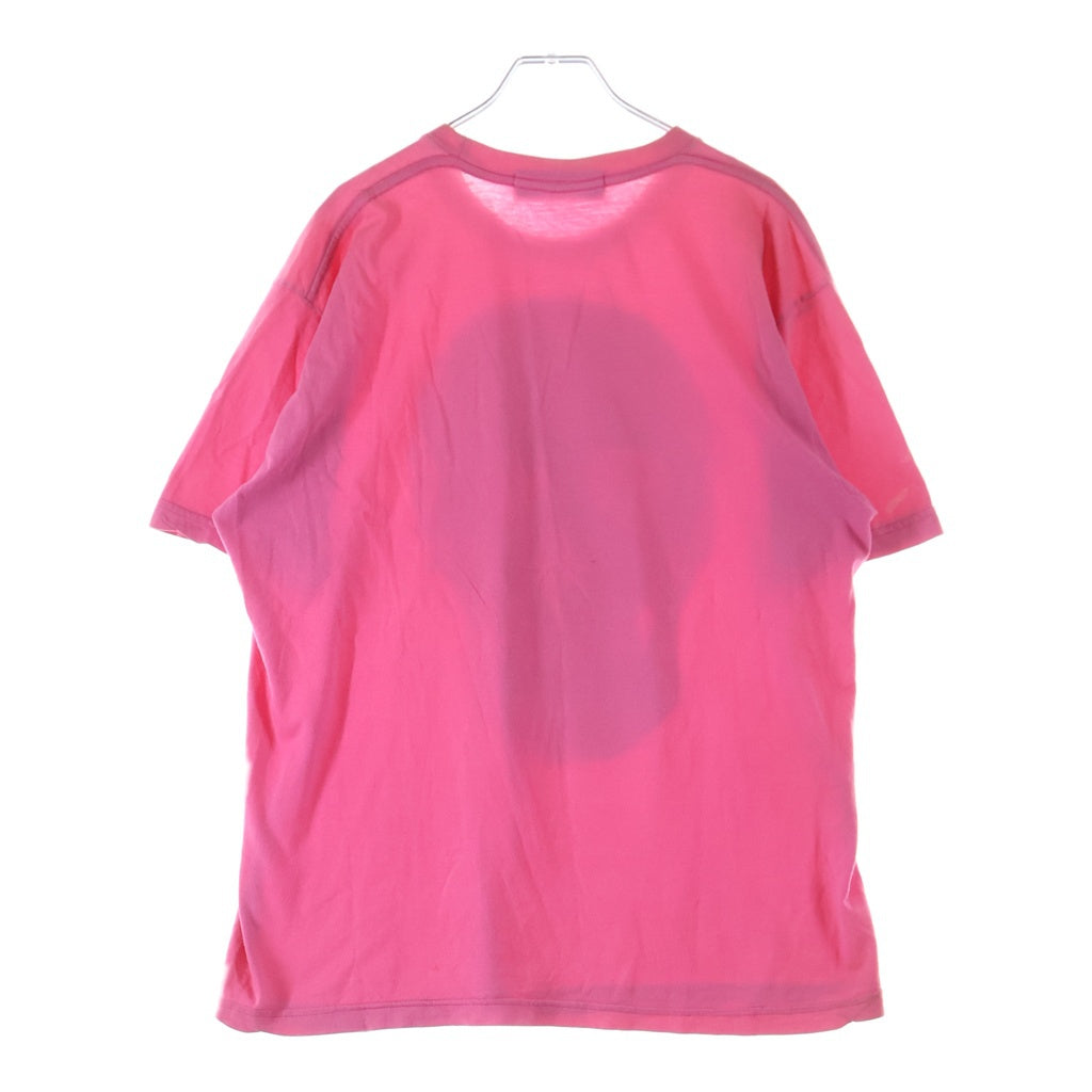 LIBERTINE(リバティーン) フロントスカルプリント 半袖Tシャツ カットソー ピンク