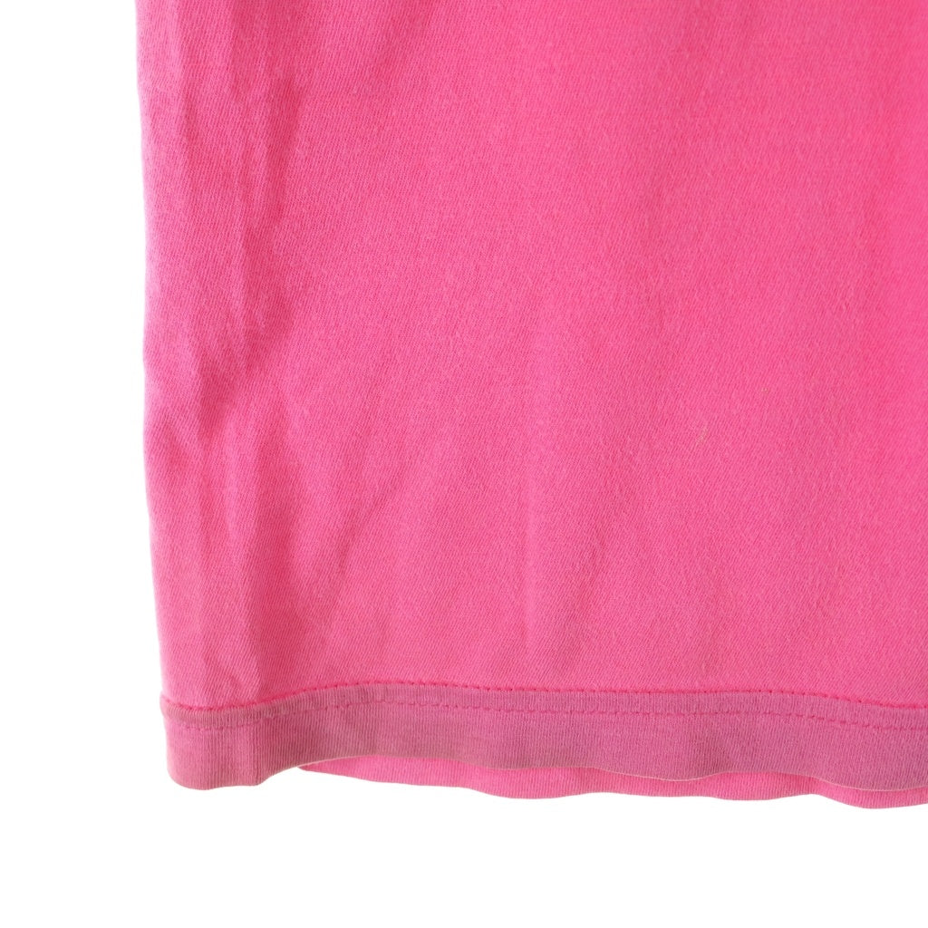 LIBERTINE(リバティーン) フロントスカルプリント 半袖Tシャツ カットソー ピンク
