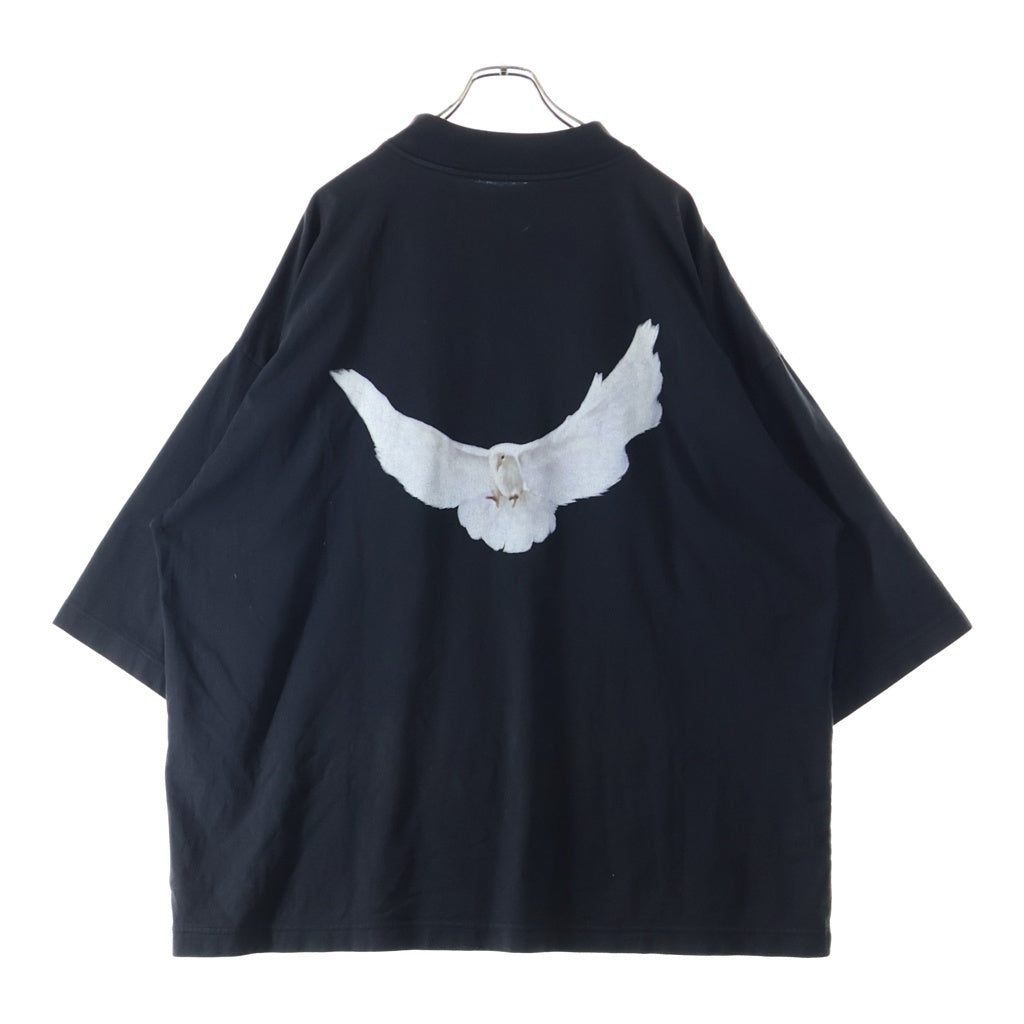 Yeezy Gap Engineered by Balenciaga(イージー ギャップ エンジニアードバイ バレンシアガ) Dove No Seam Tee ドーヴノーシーム 両面プリント 半袖Tシャツ カットソー ブラック