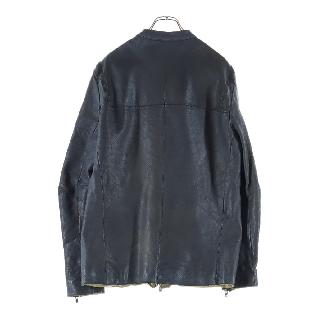 incarnation(インカネーション) Sheep Leather Moto シープレザー シングルラーダース レザージャケット グレー